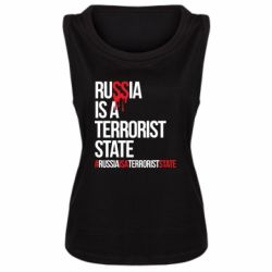Женская майка Russia is a terrorist - PrintSalon
