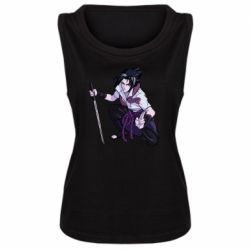 Женская майка Sasuke with katana - PrintSalon
