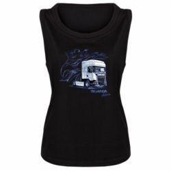 Женская майка Scania watercolor art - PrintSalon