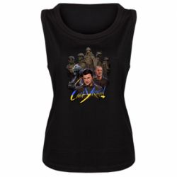 Женская майка Слава Украине! Слава ЗСУ! - PrintSalon