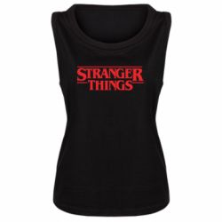 Женская майка Stragner Things Logo - PrintSalon