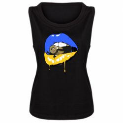 Майка жіноча Україна! Губи з кулею - PrintSalon