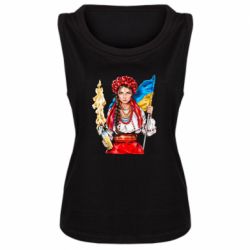 Женская майка Украинская девушка в венку - PrintSalon