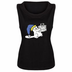 Женская майка Украинский кот саймона с подарком - PrintSalon