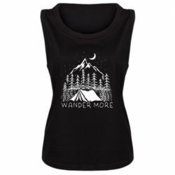 Женская майка Wander more - PrintSalon