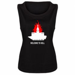 Женская майка Welcome to Hell - PrintSalon