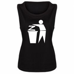 Женская майка Z is a trash - PrintSalon
