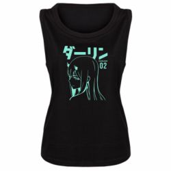 Женская майка Zero Two Girl - PrintSalon