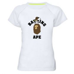 Женская футболка для спорта A bathing ape peanuts - PrintSalon