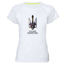 Жіноча футболка для спорту A killer monster - PrintSalon