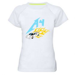 Женская футболка для спорта A4 Lamba And Fire - PrintSalon