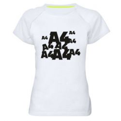 Женская футболка для спорта A4 Pattern - PrintSalon