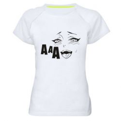 Жіноча футболка для спорту AAA-hegao - PrintSalon
