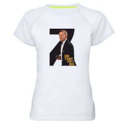 Женская футболка для спорта Агент 007 Не Время Умирать - PrintSalon