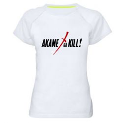 Жіноча футболка для спорту Akame ga Kill - PrintSalon