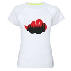 Женская футболка для спорта Akatsuki Members Red Cloud - PrintSalon