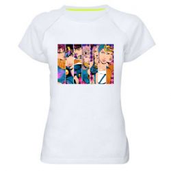 Женская футболка для спорта All Main Characters - PrintSalon