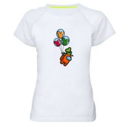 Женская футболка для спорта Among Balloons - PrintSalon