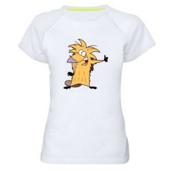 Женская футболка для спорта Angry Beavers: Norbert - PrintSalon