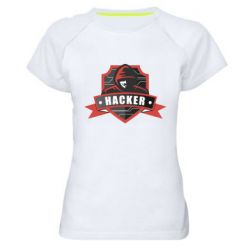 Жіноча футболка для спорту Anonymous Hacker - PrintSalon