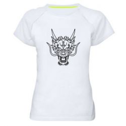 Женская футболка для спорта Asian dragon - PrintSalon