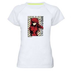 Жіноча футболка для спорту Аска Євангеліон - PrintSalon