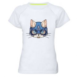 Жіноча футболка для спорту Avenger Cat - PrintSalon