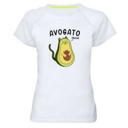 Женская футболка для спорта Avogato Cat - PrintSalon