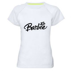 Женская футболка для спорта Barbie Logo - PrintSalon