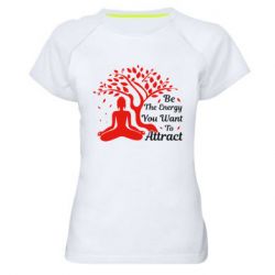 Женская футболка для спорта Be Energy - To Attrack - PrintSalon