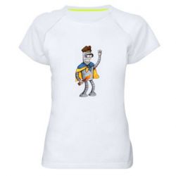 Жіноча футболка для спорту Бандер українець - PrintSalon