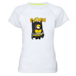 Женская футболка для спорта Бэтмин Миньон - PrintSalon