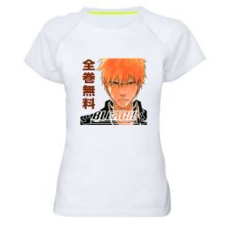 Женская футболка для спорта Bleach Ichigo Art - PrintSalon