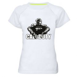 Жіноча футболка для спорту Боєць CoD - PrintSalon