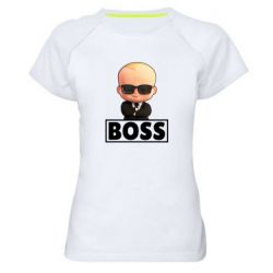Женская футболка для спорта Boss Baby - PrintSalon