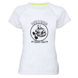 Женская футболка для спорта Bulldog Fitness Club - PrintSalon