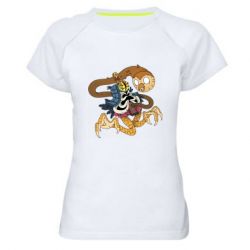 Женская футболка для спорта Creepy Hooty - PrintSalon