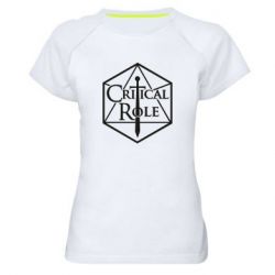 Женская футболка для спорта Critical Role - PrintSalon