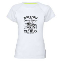 Женская футболка для спорта Custom old truck - PrintSalon