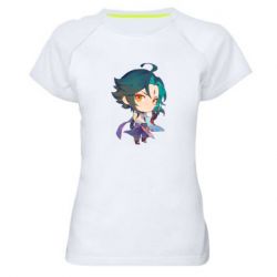 Женская футболка для спорта Cute Chibi Xiao - PrintSalon