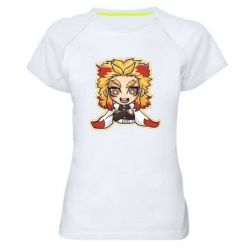 Жіноча футболка для спорту Cute Senjuro Rengoku - PrintSalon