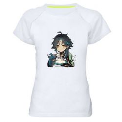 Женская футболка для спорта Cяо кушает - PrintSalon