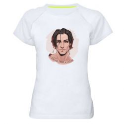 Женская футболка для спорта Damiano David  portrait - PrintSalon