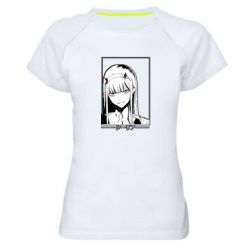 Жіноча футболка для спорту Darling in the franxx. - PrintSalon