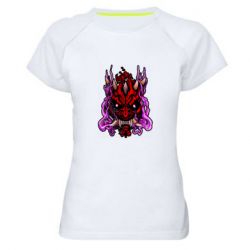 Женская футболка для спорта Darth Maul Japanese mask - PrintSalon
