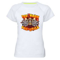 Женская футболка для спорта Deep Rock Galactic You know The drill - PrintSalon