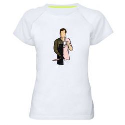 Женская футболка для спорта Декстер арт - PrintSalon