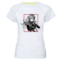 Женская футболка для спорта Diluc Genshin Impact - PrintSalon