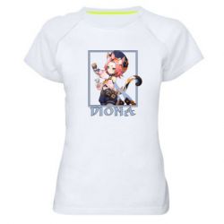 Женская футболка для спорта Diona Genshin Impact - PrintSalon
