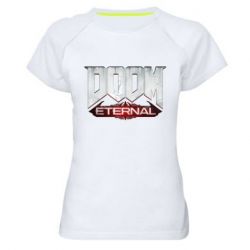 Жіноча футболка для спорту Doom Eternal logo - PrintSalon